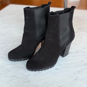 Coach Black Suede Booties
